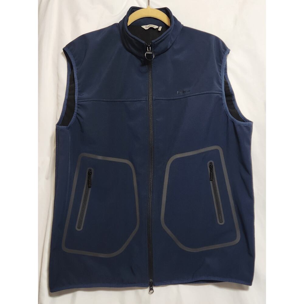BARBOUR Women's Navy Blue Livingston Gilet Vest Size XL